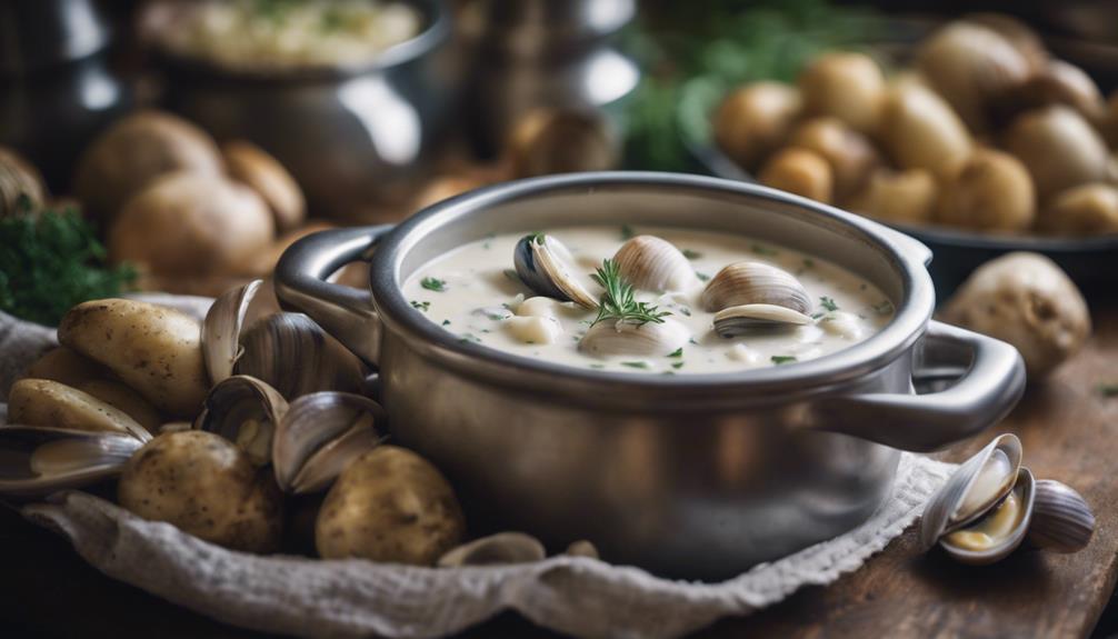 origin of clam chowder