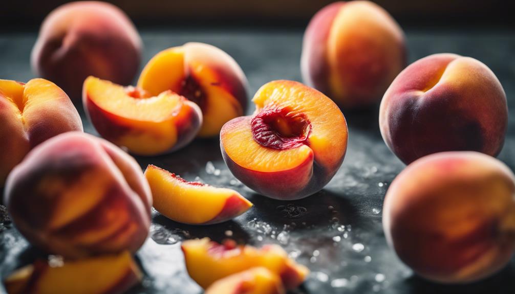 peaches sweet and juicy