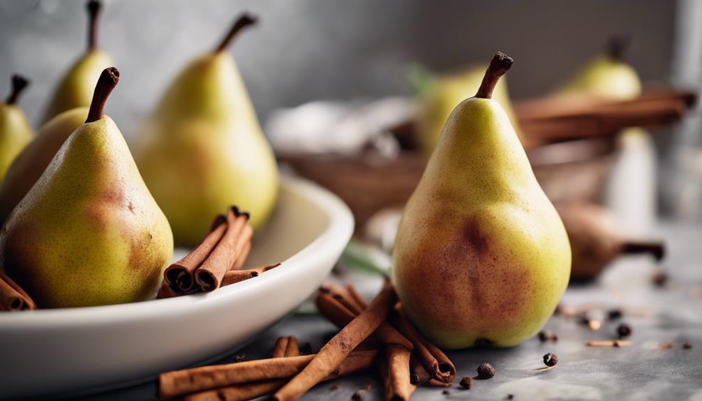 pears with aromatic spices