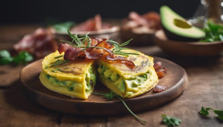 Avocado and Bacon Sous Vide Omelet