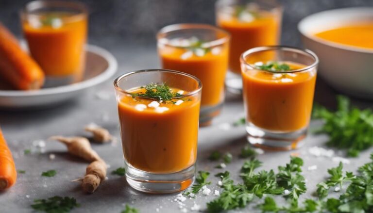 Sous Vide Carrot and Ginger Soup Shooters