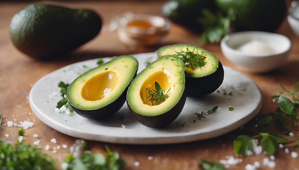 perfectly cooked avocado eggs