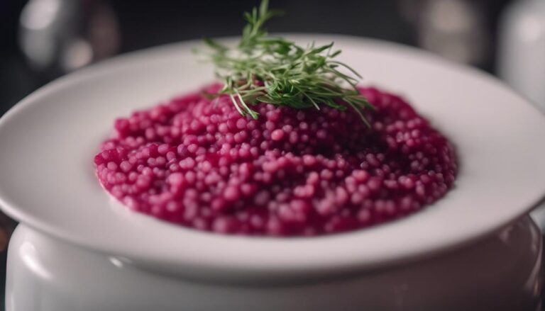 Sous Vide Beet and Goat Cheese Risotto