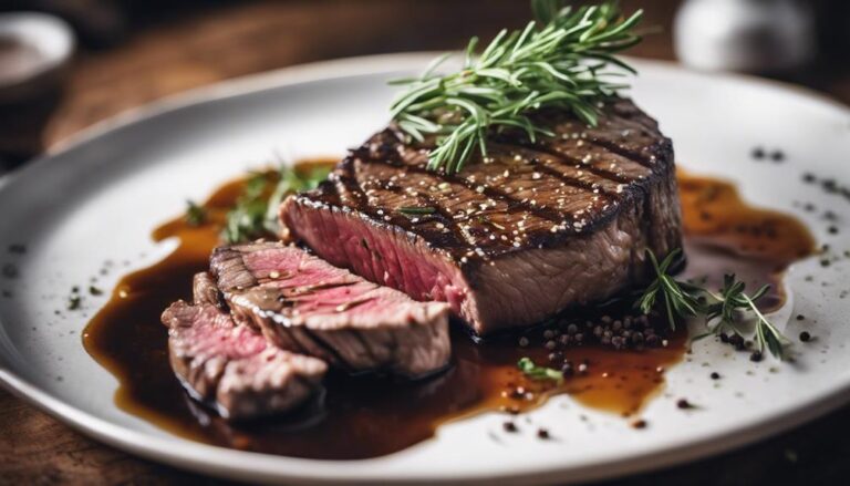 Sous Vide Bison Steaks With Bone Broth Reduction