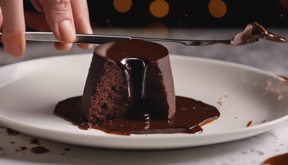 perfectly cooked chocolate dessert