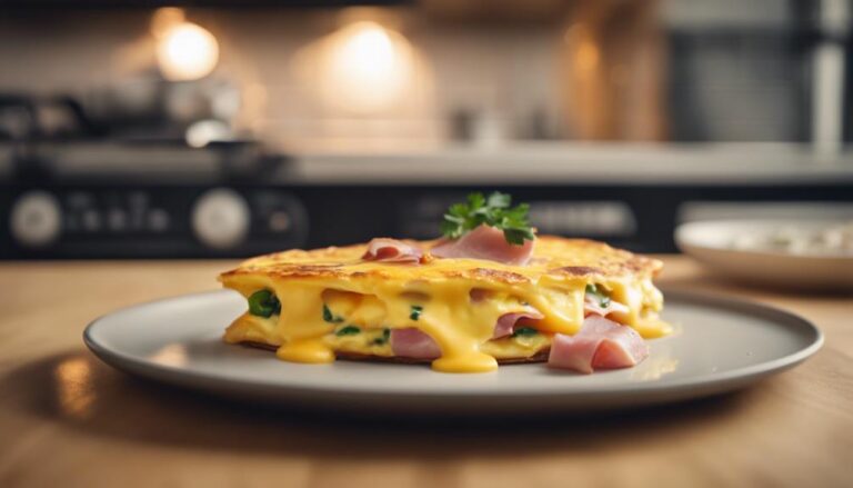 Sous Vide Omelette With Ham and Cheddar