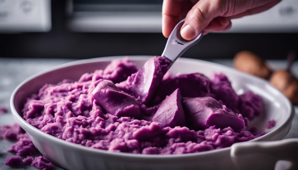 perfectly cooked purple mash