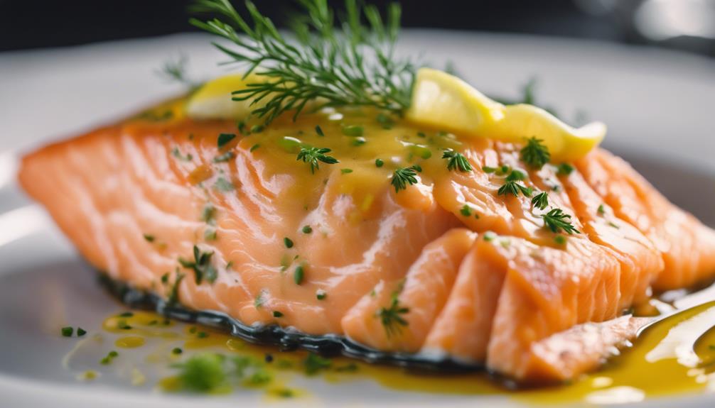 perfectly cooked salmon dish