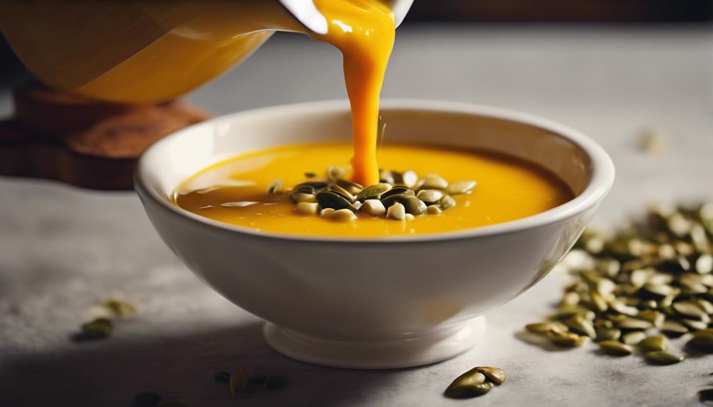 perfectly cooked squash soup