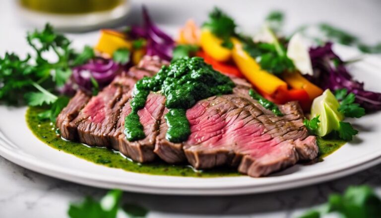 Sous Vide Flank Steak With Chimichurri Sauce