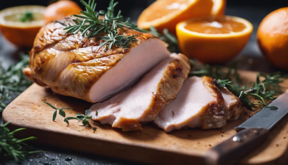 perfectly cooked turkey breast