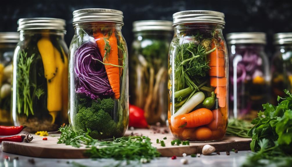 pickled vegetables cooked sous vide using paleo friendly ingredients