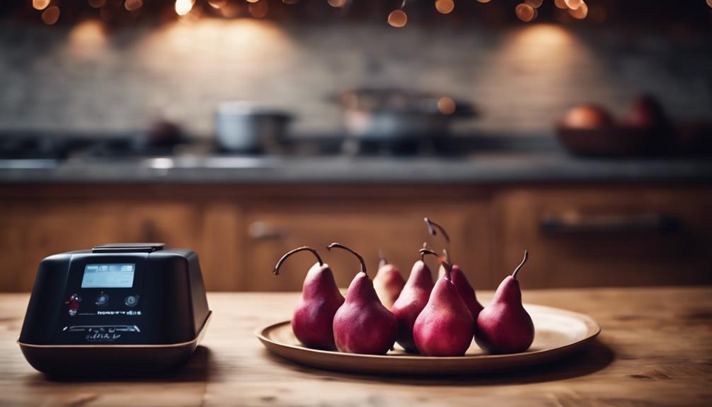 poached pears culinary history