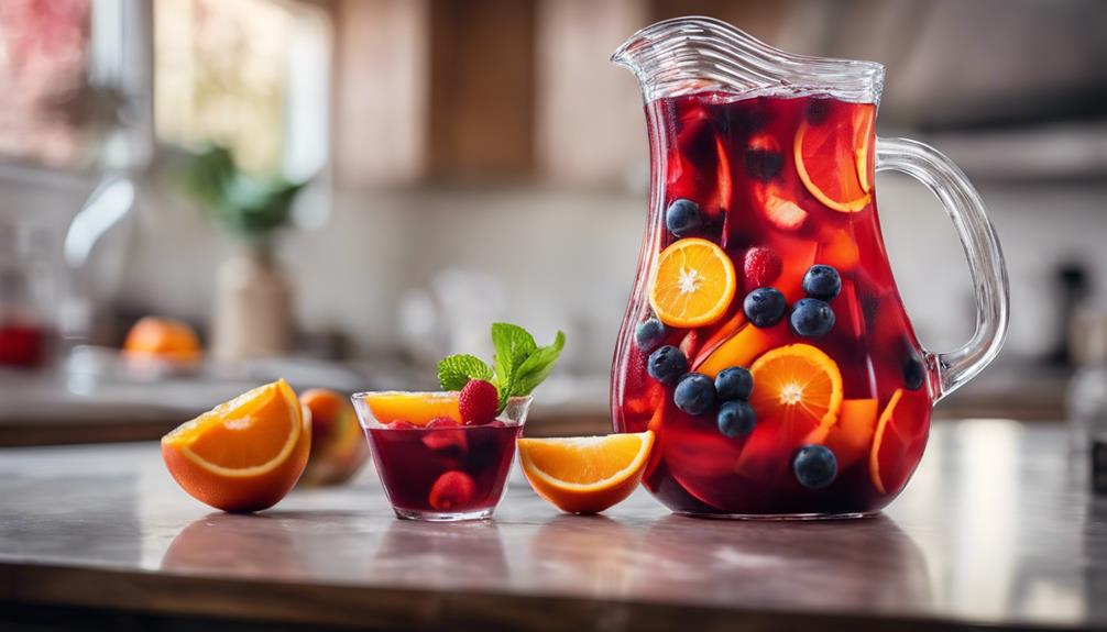 refreshing beverages with fruit