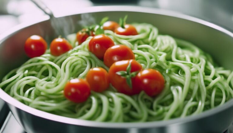 Sous Vide Cucumber Noodles With Tomato and Basil