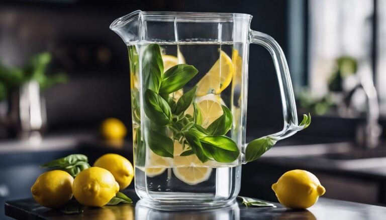 Sous Vide Lemon and Basil Detox Water