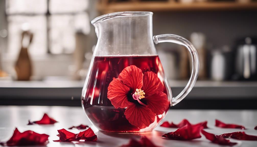 refreshing hibiscus tea option