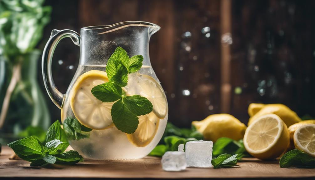 refreshing lemon ginger water