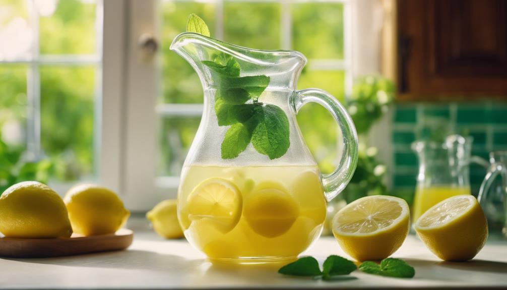 refreshing lemonade with citrus