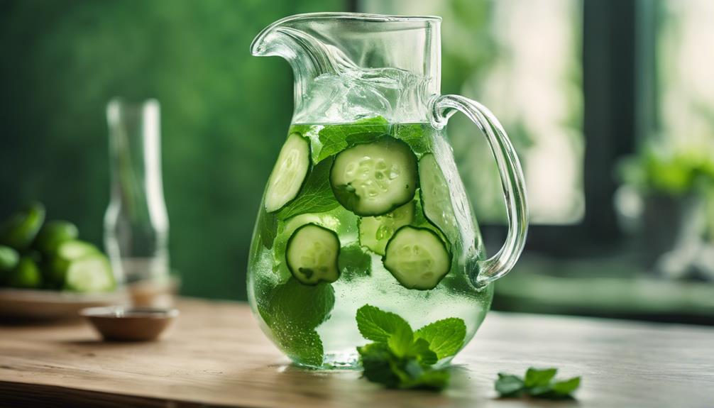 refreshing mint cucumber combination