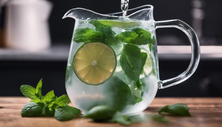 Sous Vide Mint and Lime Infused Water