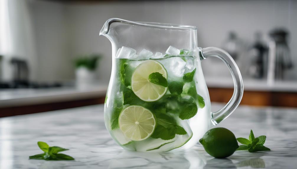 refreshing minty tea leaves