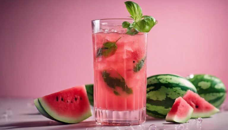 Sous Vide Watermelon and Basil Cooler