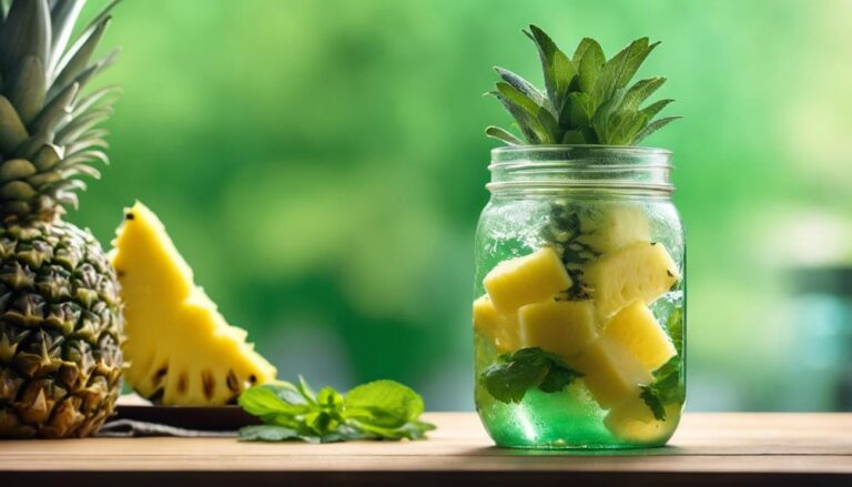 Sous Vide Pineapple and Mint Infused Water