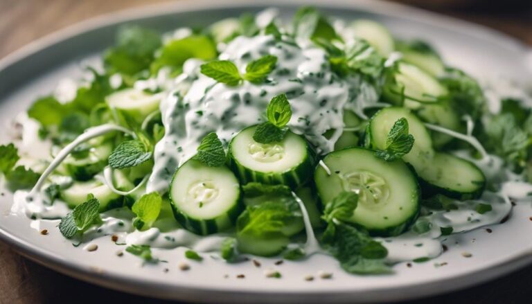 Cucumber and Mint Salad With Yogurt Dressing