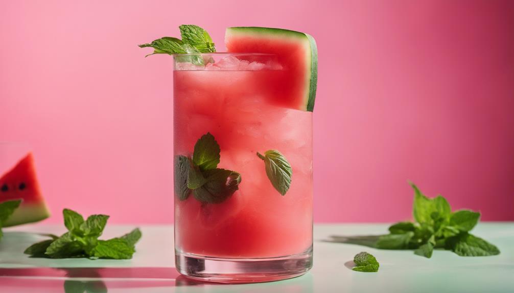 refreshing watermelon in summer