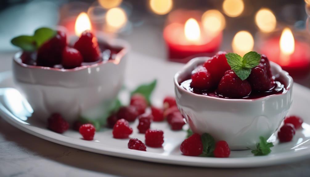 romantic sous vide dessert