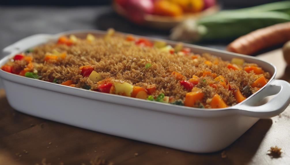 root vegetable rye casserole