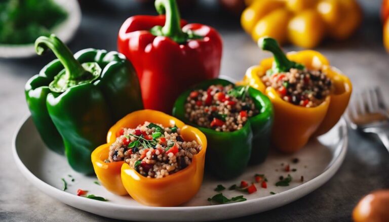 Sous Vide Stuffed Bell Peppers With Quinoa and Beans