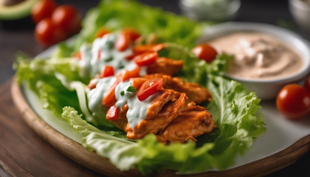 savory buffalo chicken wraps