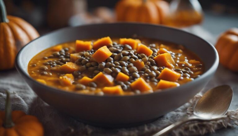 Sous Vide Pumpkin and Lentil Stew