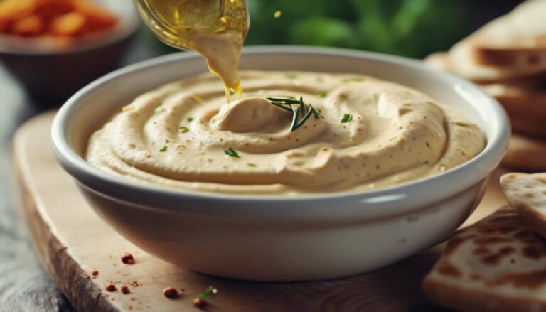 Sous Vide Garlic Hummus With Pita Bread