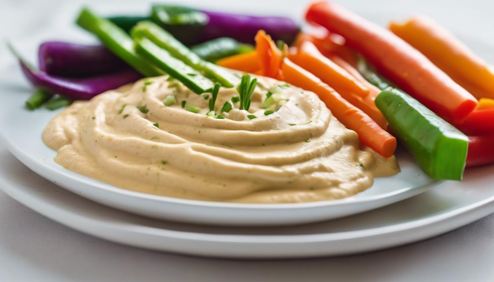 savory homemade garlic hummus