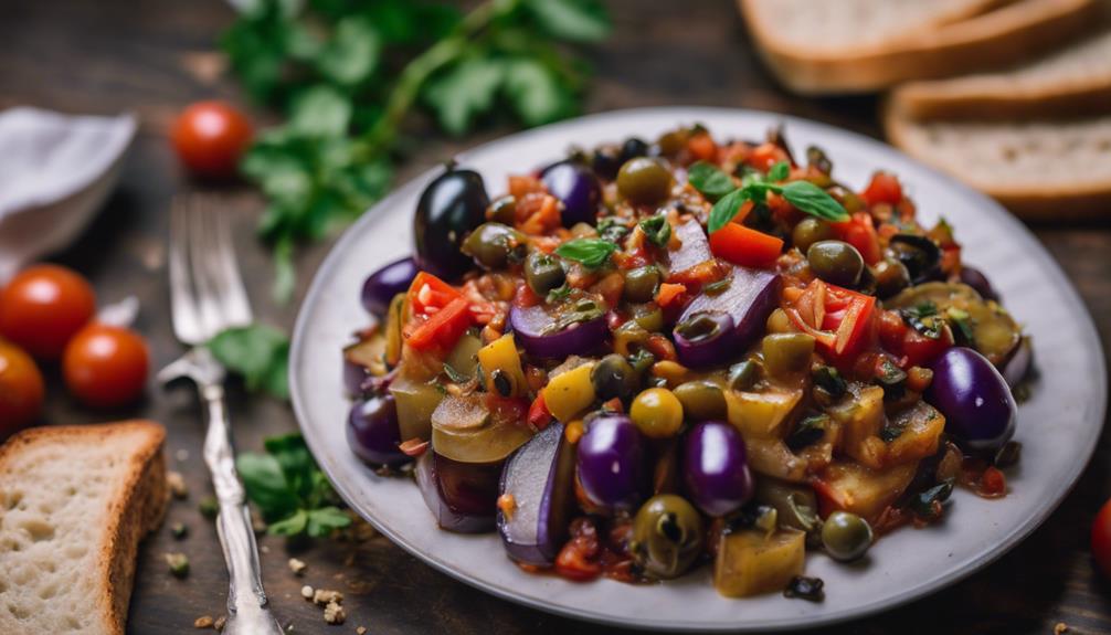 savory sicilian eggplant dish