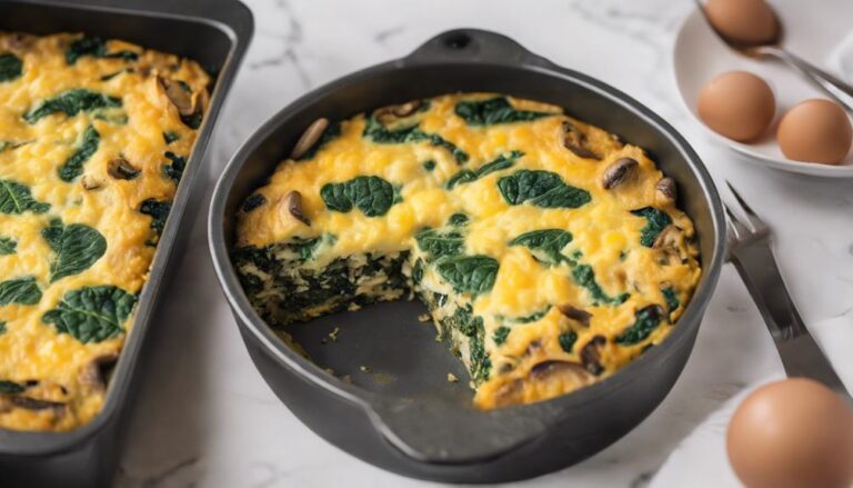 Sous Vide Spinach and Mushroom Breakfast Casserole