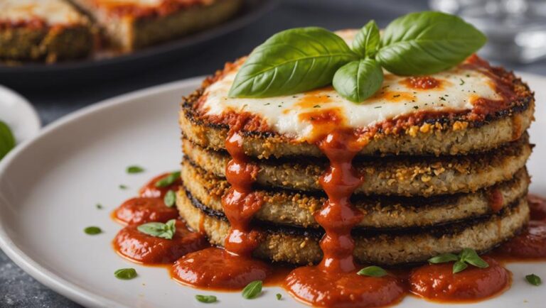 Sous Vide Eggplant Parmesan Light