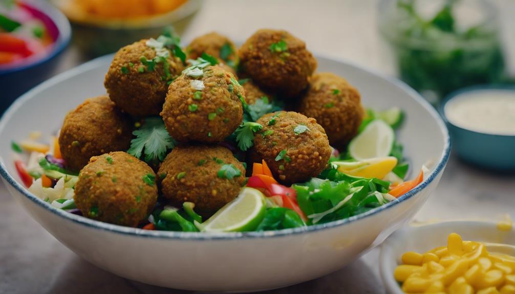 savory sous vide falafel