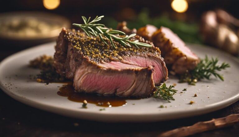 Sous Vide Rack of Lamb With Garlic Herb Crust