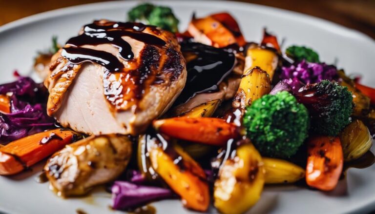 Sous Vide Balsamic Glazed Chicken and Vegetables