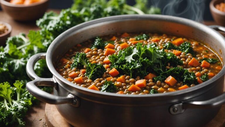 Sous Vide Lentil Stew With Kale