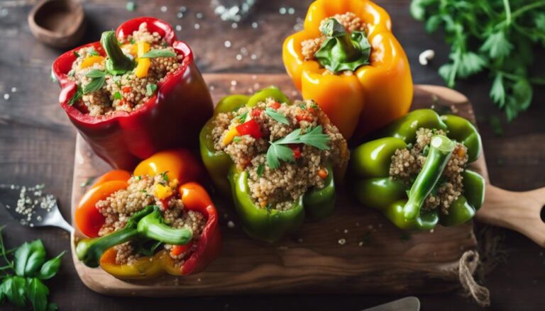 Sous Vide Quinoa Stuffed Peppers