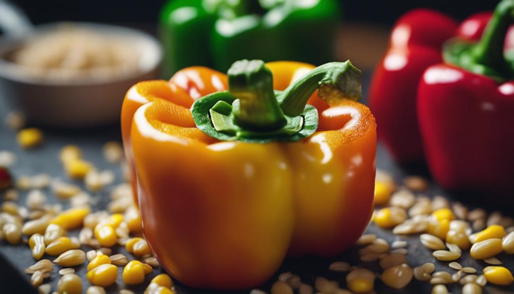 savory stuffed peppers recipe