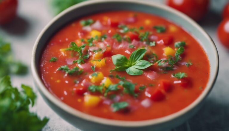 Sous Vide Gazpacho With Fresh Herbs