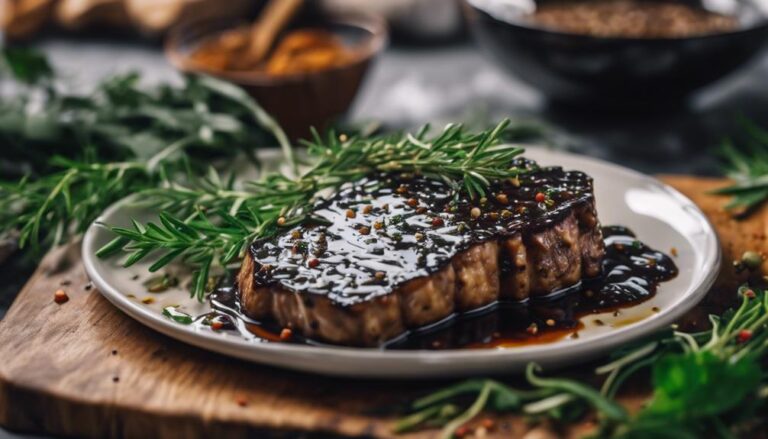 Sous Vide Balsamic Glazed Tempeh Steaks