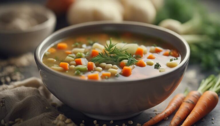 Sous Vide Winter Vegetable Soup With Barley