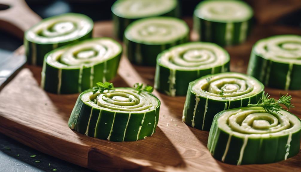 savory zucchini rolls recipe